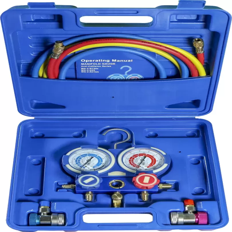 Bộ dụng cụ đo và nạp ga điều hòa, 5 chi tiết R1234YF (1.8m)